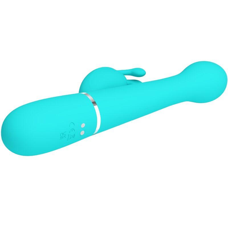 Pretty Love - Dejon Rabbit Vibrator 3 In 1 Multifunction Aqua Green 3