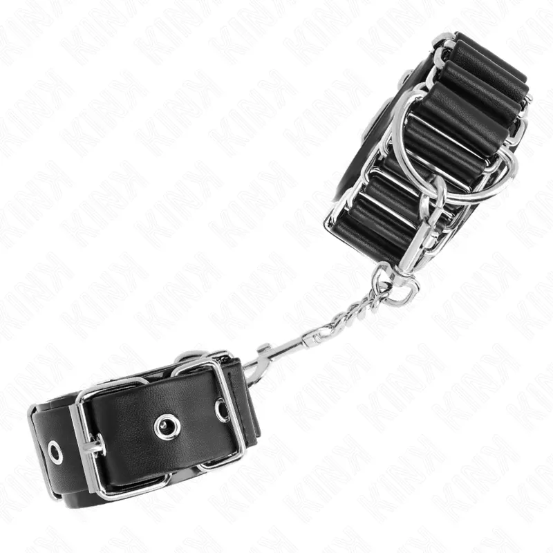 Kink - Hinge-Like Thin Wrist Restraints Black Adjustrable 16-22 Cm X 3.5 Cm