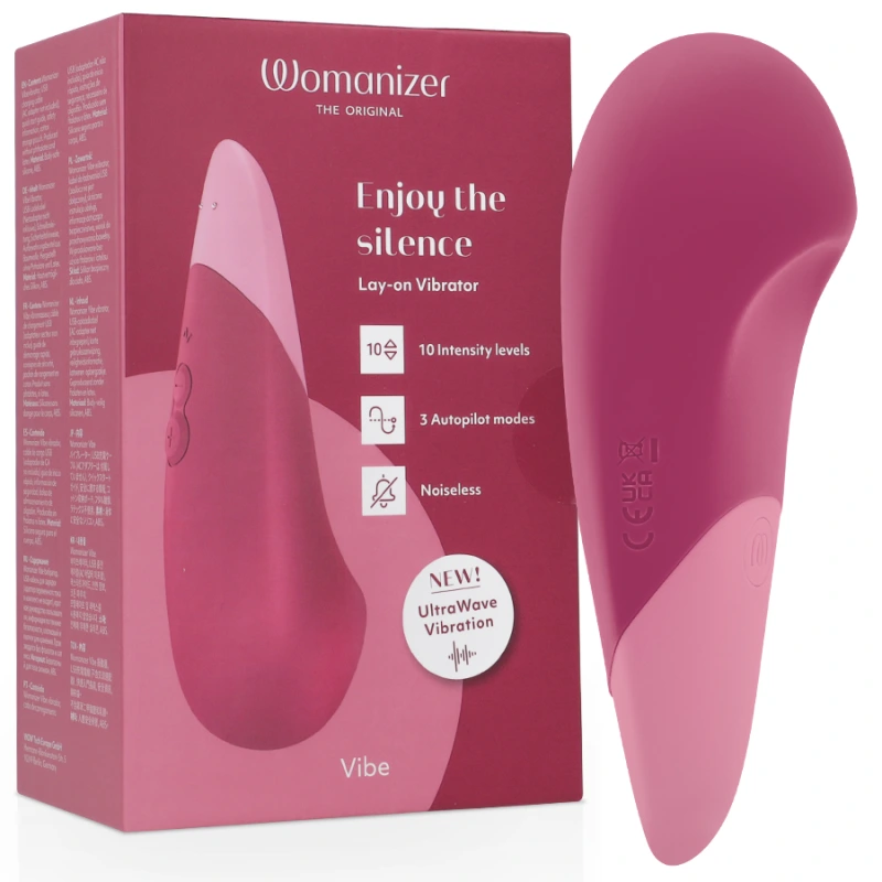 Womanizer - vibe lay-on silent vibrator dusky pink