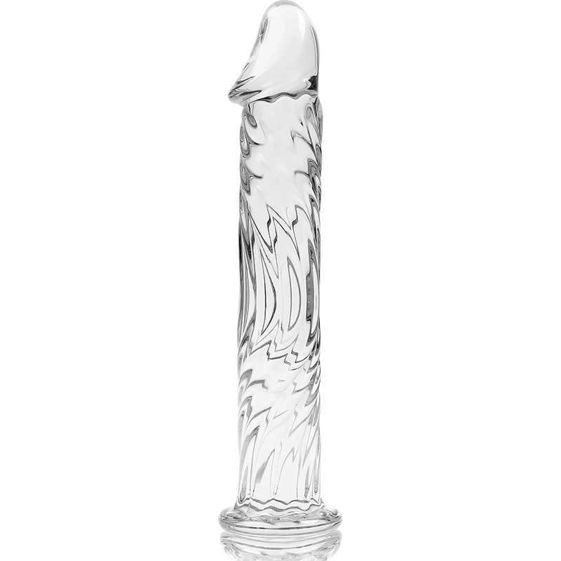 Nebula series by ibiza - model 12 dildo borosilicate glass clear 17 cm -o- 3.5 cm 4