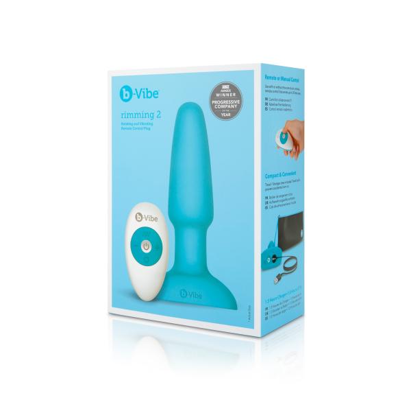 B-Vibe - Rimming Remote Control Plug Teal 2 5