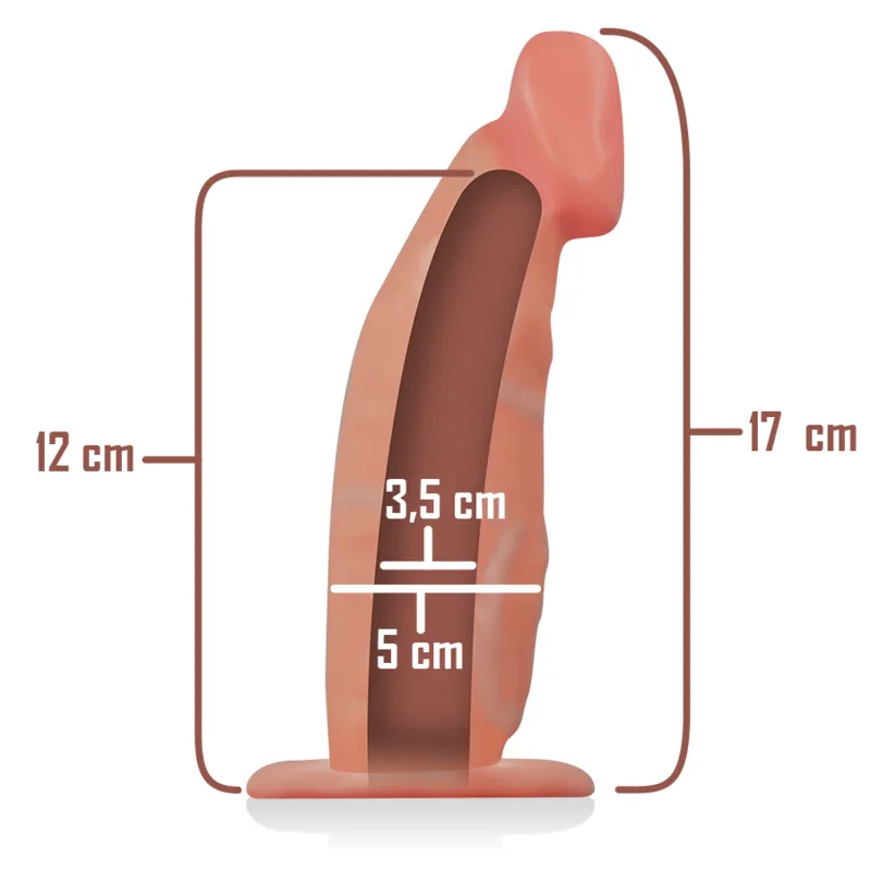 Intense - Hollow Strap-On Extender 18 X 3.5 Cm - Pripínací Penis 4