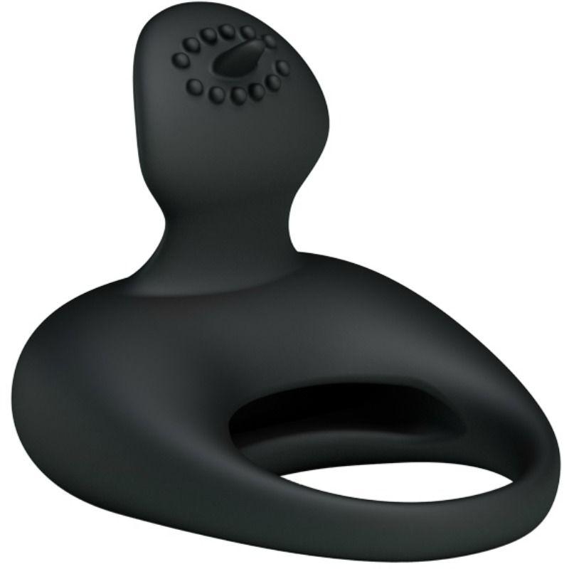 Pretty Love Vibrating Silicone Ring With Tongue 1