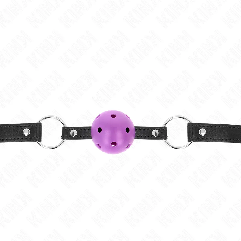 Kink - Hollow Hard Purple Ball 4.5 Cm Gag 63.5 X 2 Cm 2