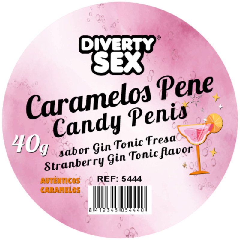 Diablo picante - 20 gin & tonic flavored penis candies 1