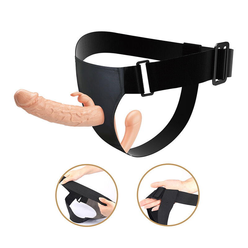 Baile - charlotte hollow double penetration strap-on flesh 2