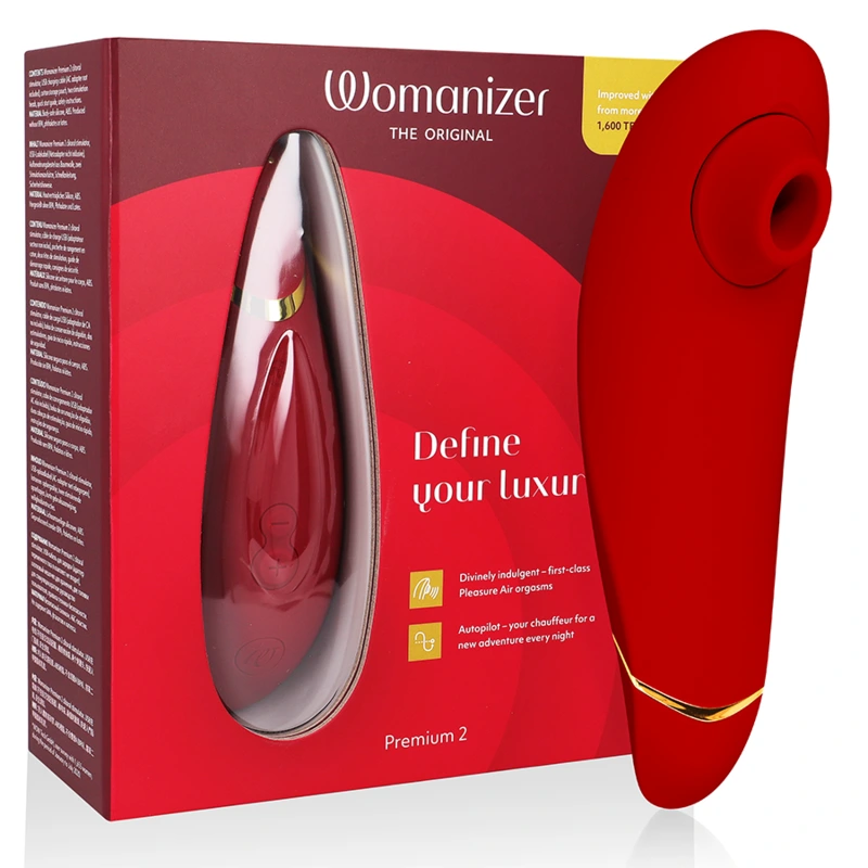 Womanizer - Premium 2 Clitoral Stimulator Bordeaux - Stimulátor Klitorisu