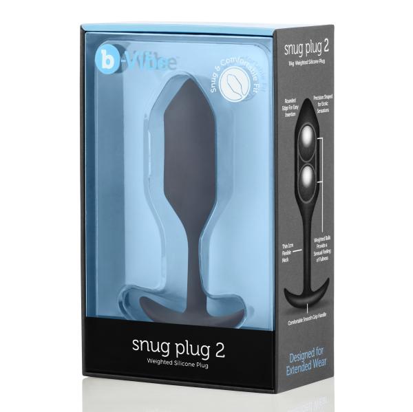 B-Vibe - Snug Butt Plug 2 Black 5