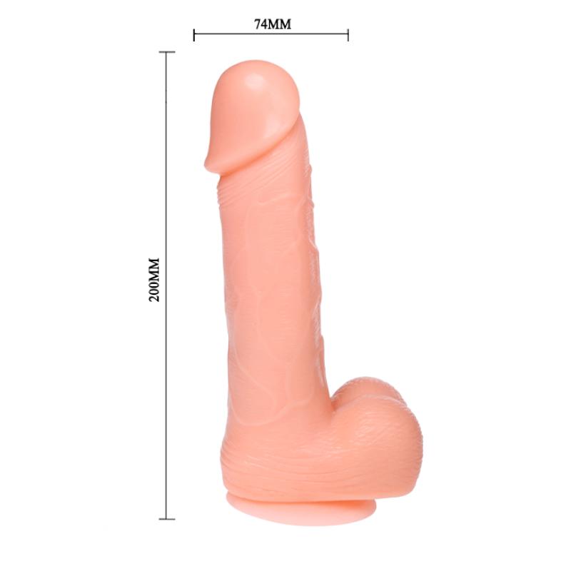 Dong Realistic Dildo Rotation And Vibration Function 20 Cm 5