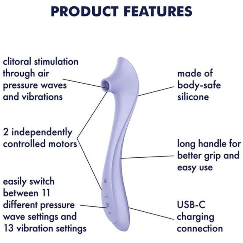 Satisfyer - easy lover vibrator & air pulse stimulator 3