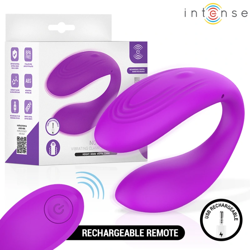 Intense - nora vibrating clamp stimulator purple 7