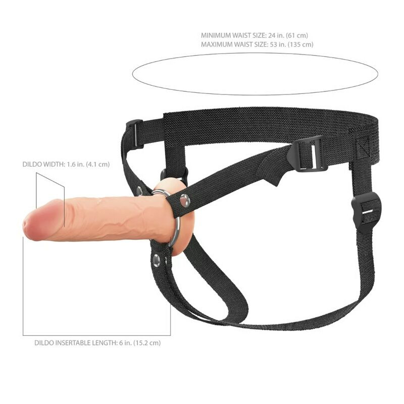 Fantasy x-tensions elite - 15.2 cm hollow silicone strap-on 4