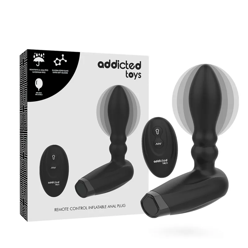 Addicted Toys Inflatable Remote Control Plug - 10 Modes Of Vibration