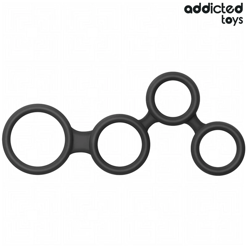 Addicted toys - penis ring with dividers for testicles 5