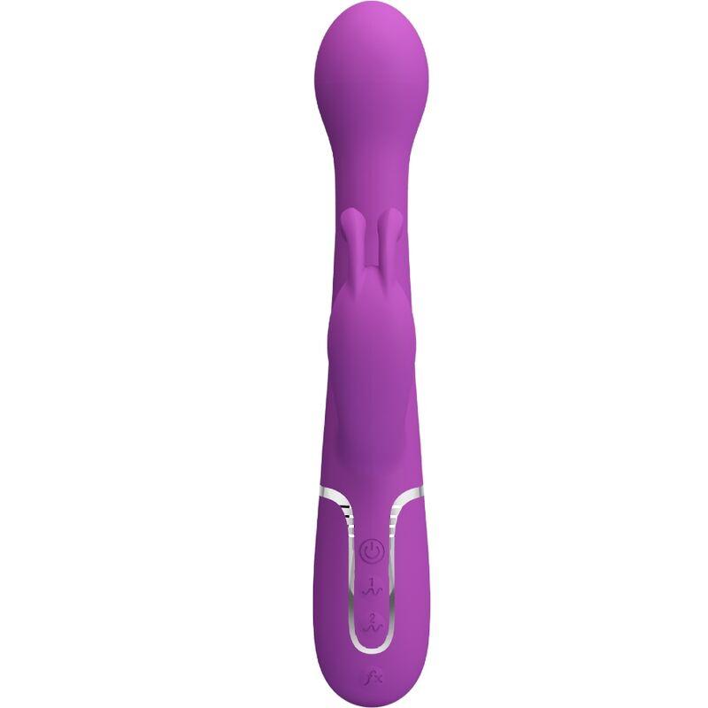 Pretty love - dejon 3 in 1 multifunction rabbit vibrator purple 1