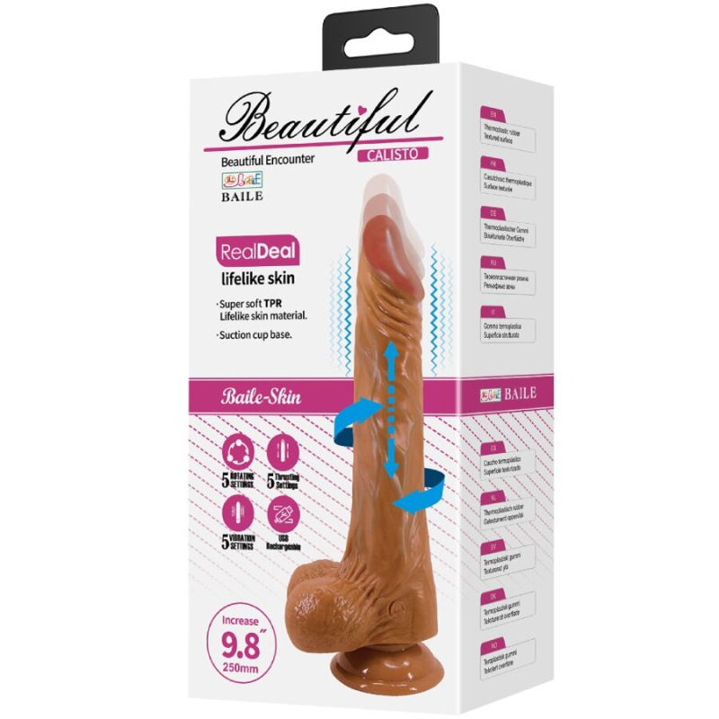 Baile - calisto realistic dildo 24 cm flesh 9
