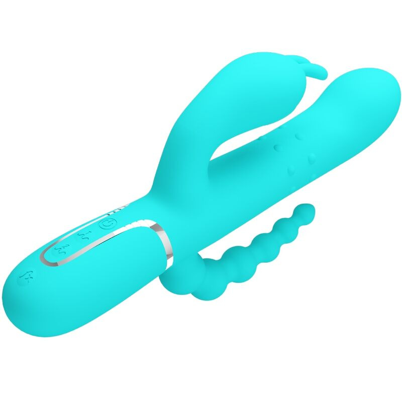 Pretty love - cammy 4 in 1 multifunction tripple rabbit vibrator blue 2
