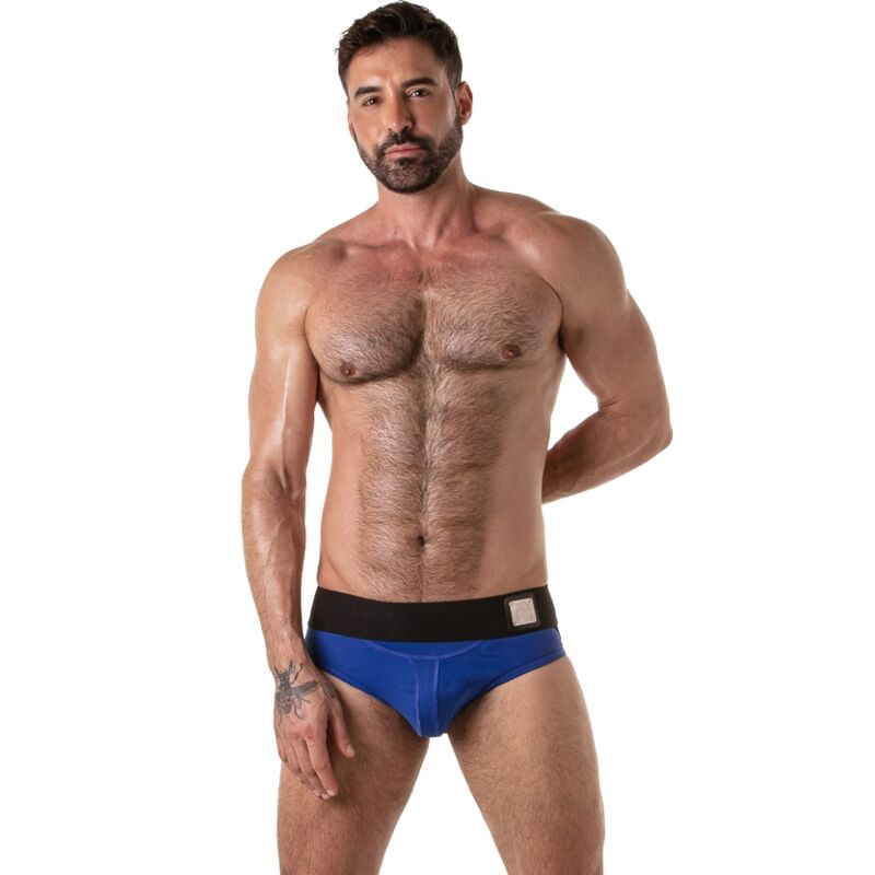 Locker gear - wide waistband jock brief blue s 3