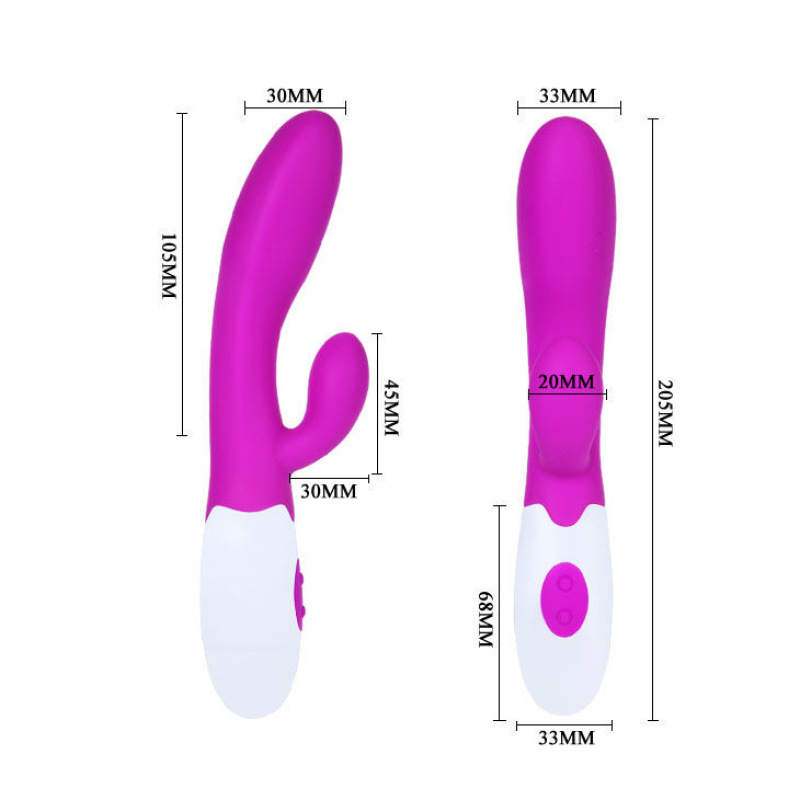 Pretty love - flirtation alvis vibrator with clitoris stimulator 5
