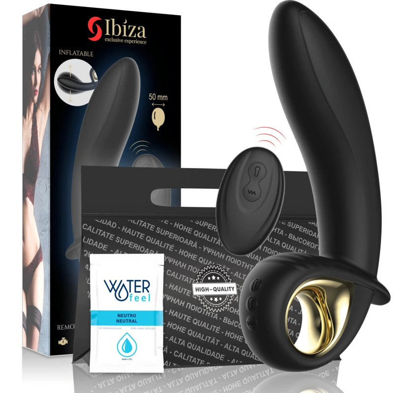 Ibiza - powerful inflatable anal/vaginal vibrator remote control