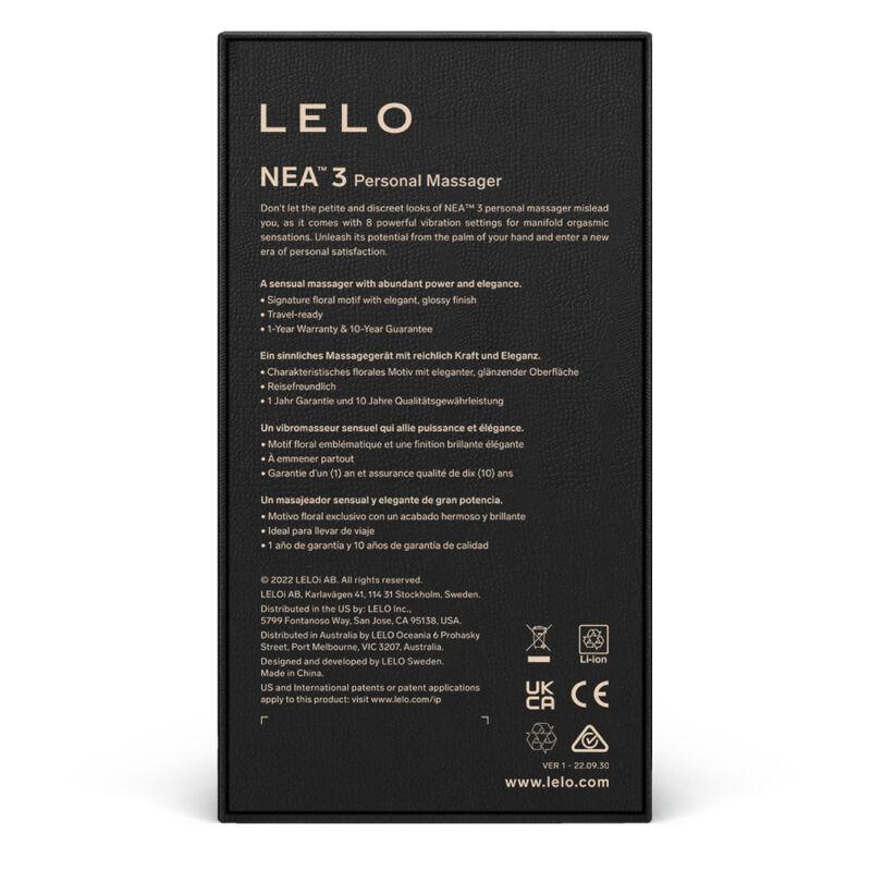 Lelo Nea 3 Personal Massager - Pitch Black