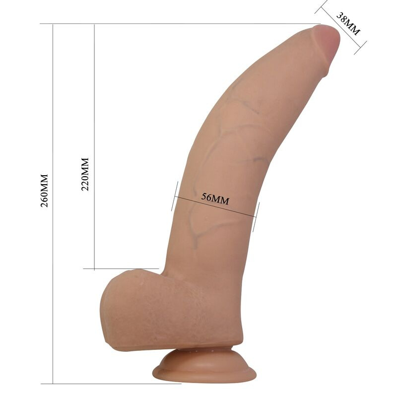 Pretty love - quinlan realistic dildo 26 cm Ø 5.5 cm natural 6