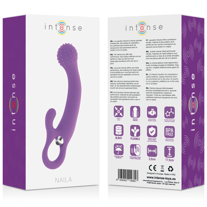 Intense - naila vibrating silicone lilac 5