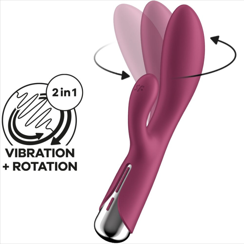 Satisfyer - spinning rabbit 1 clitoris and g-spot stimulation red 5