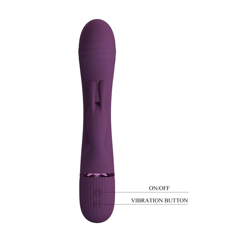 Pretty love - rocco rechargeable rabbit vibrator 10 functions purple 1