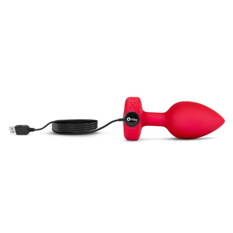 B-Vibe - Vibrating Heart Plug M/L Red 1