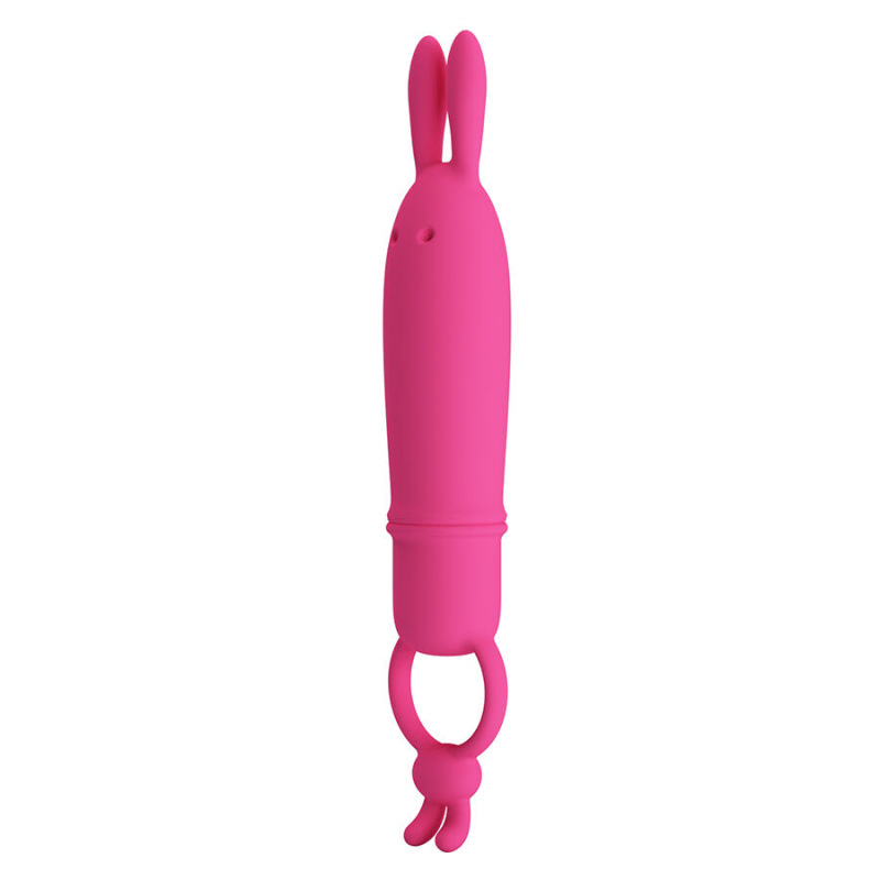 Pretty love - delia rabbit vibrator with resistance ring 1