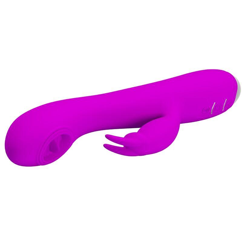 Pretty Love - Rachel Rechargeable Vibrator With Purple Sucker 1