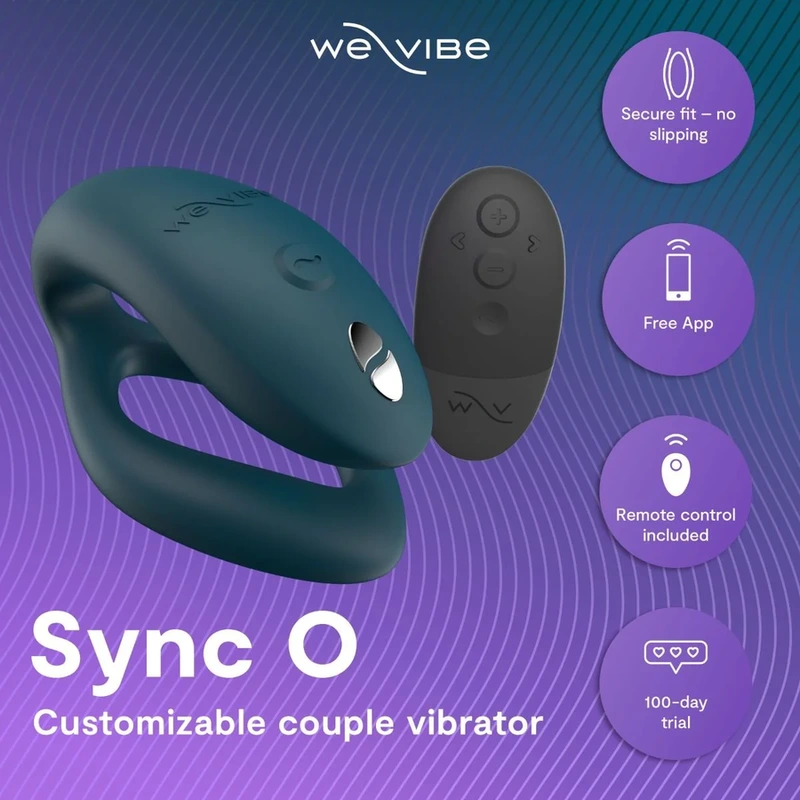 We-vibe - sync 2 adjustable couples vibrator velvet green 3