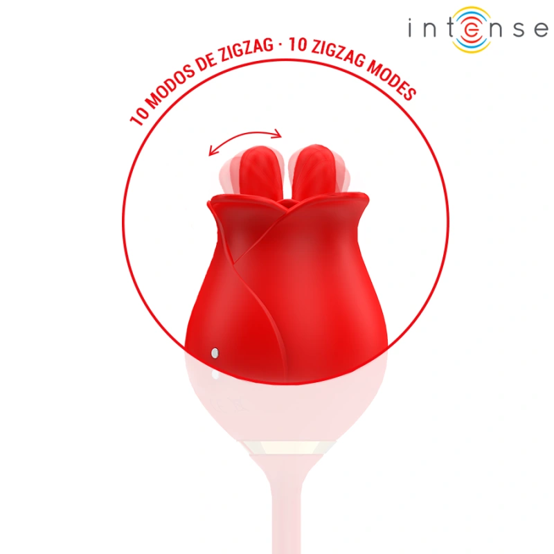 Intense - melanie double clitoris stimulator with zigzag tongue 2