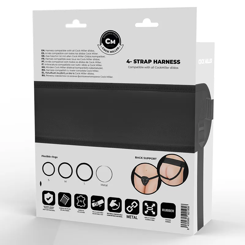 Cock Miller Harness + Silicone Density Cocksil Articulable - 9