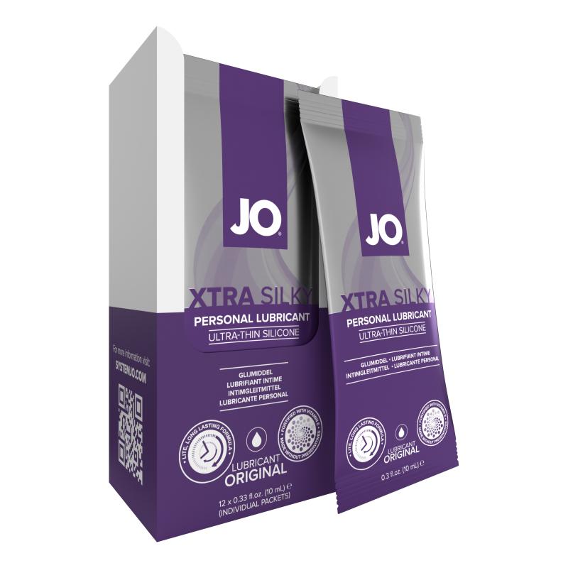 System Jo - Foil Pack Display Box Xtra Silky Silicone 1