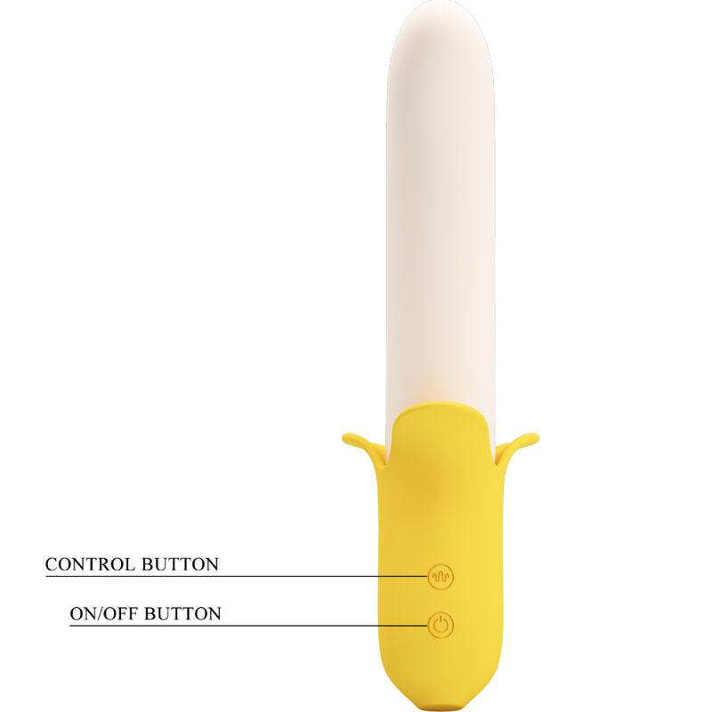 Pretty Love - Banana Geek Super Power 7 Vibration Settings Up&Down Silicone Black 3