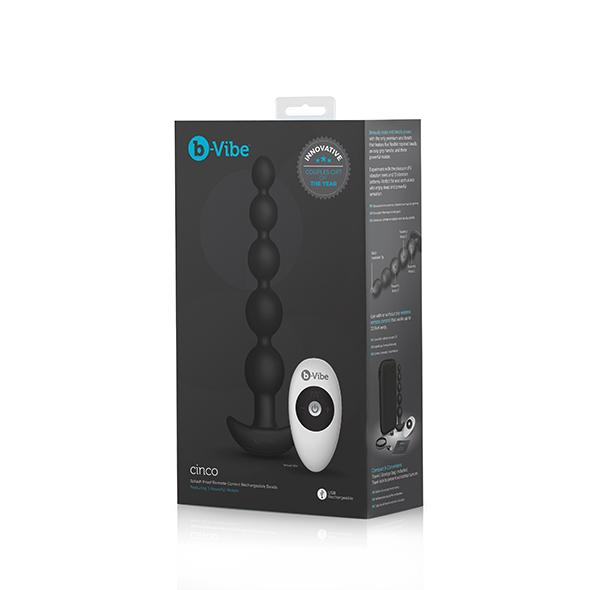 B-Vibe - Cinco Anal Beads Black 14