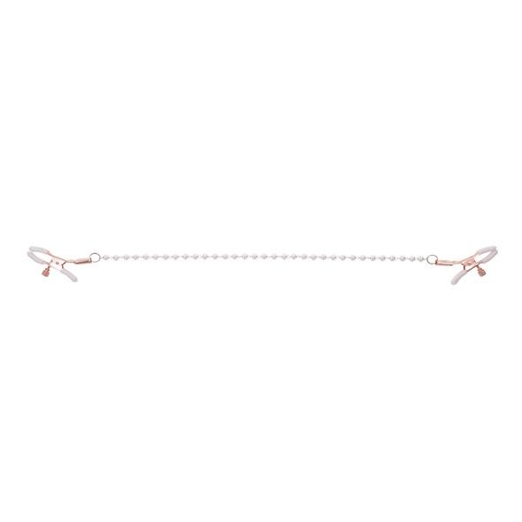 Sportsheets - S&M Peaches ‘N Creame Pearl Nipple Clamps Cream 9