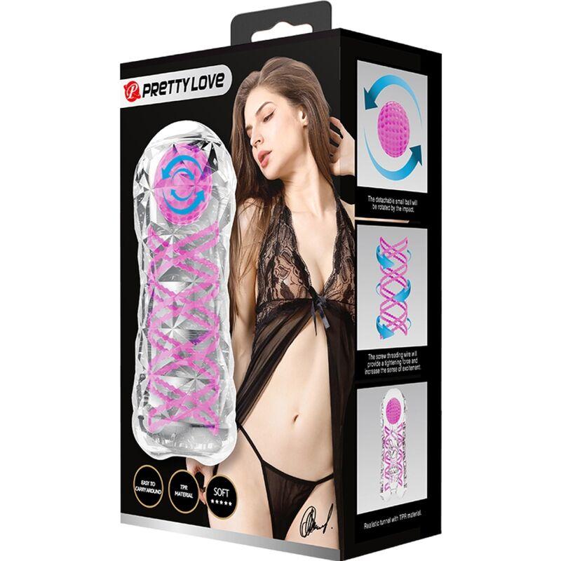 Pretty Love - Fantasy Male Masturbator With Internal Spiral And Balls Transparent 8