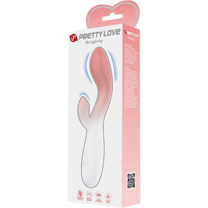 Pretty love - brighty g-spot vibrator + clitoris stimulator 30 vibrations pink 5
