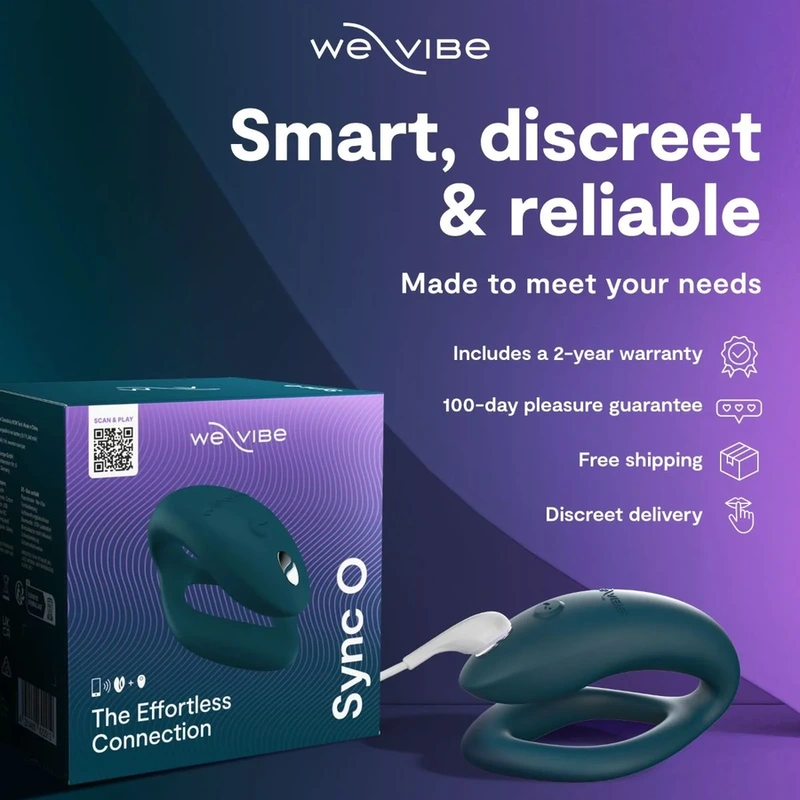 We-vibe - sync 2 adjustable couples vibrator velvet green 9