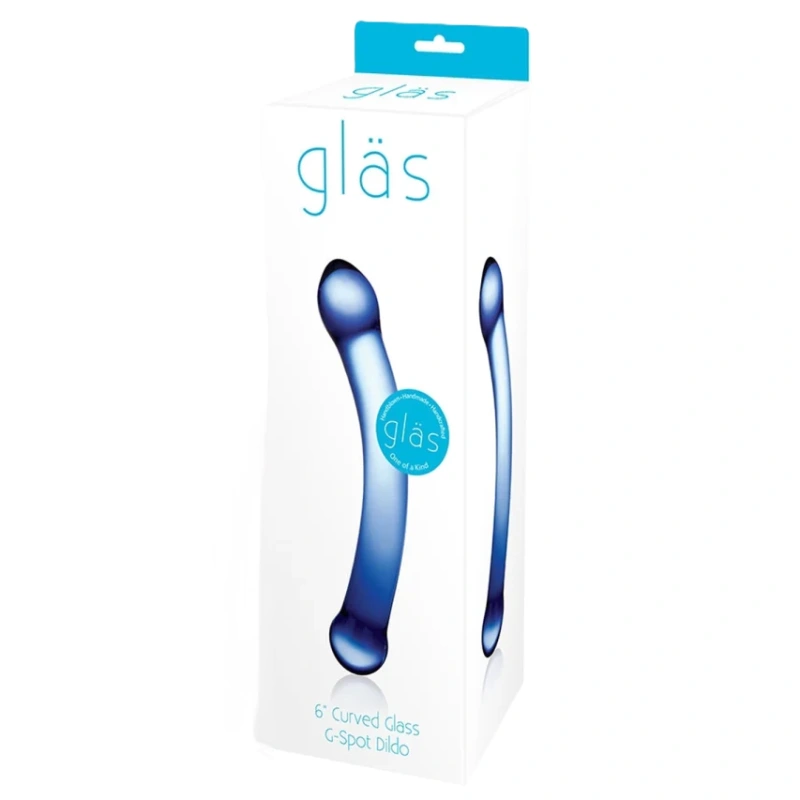 Glas - Curved G-Spot Glass Dildo - Sklenené dildo 1