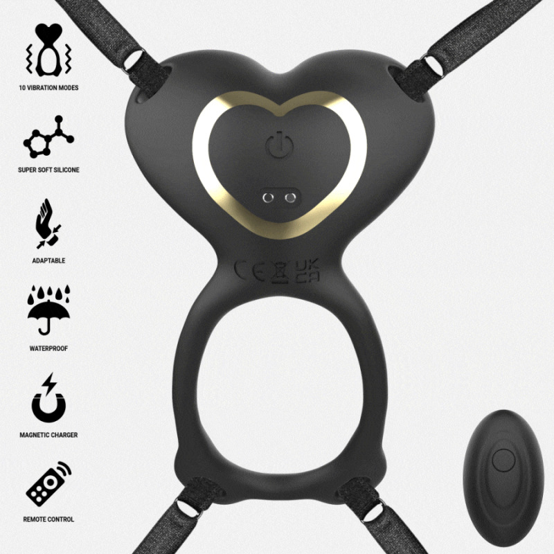 Ibiza - heart panty couple vibrator remote control 1