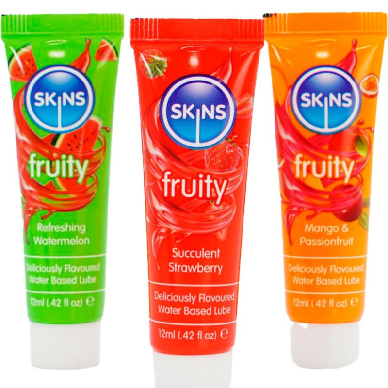 Skins - fruity lubes kit watermelon, strawberry & mango lubricants 3 x 12 ml 1