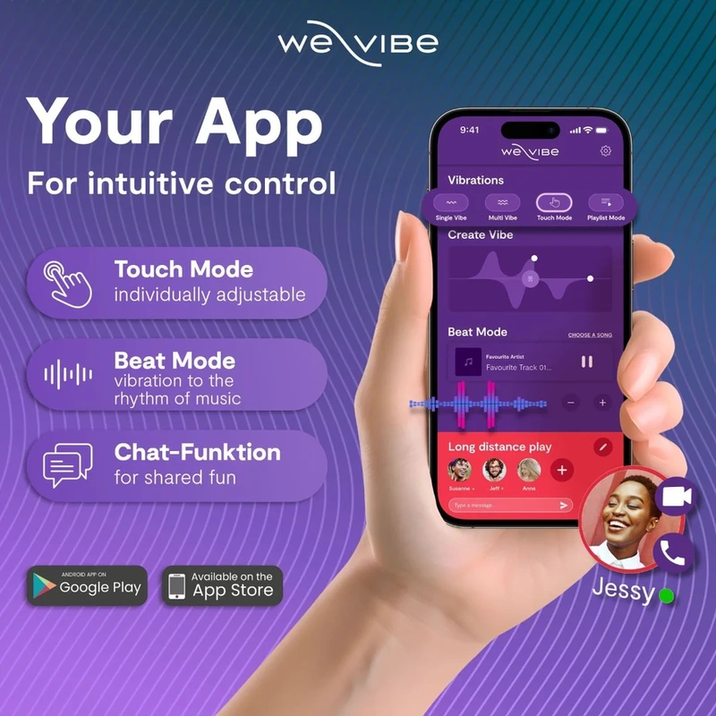 We-vibe - sync 2 adjustable couples vibrator velvet green 8