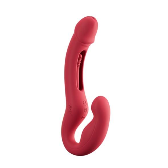 Honeyplaybox - Harmony Duo App-Controlled Strapless Strap-On Red