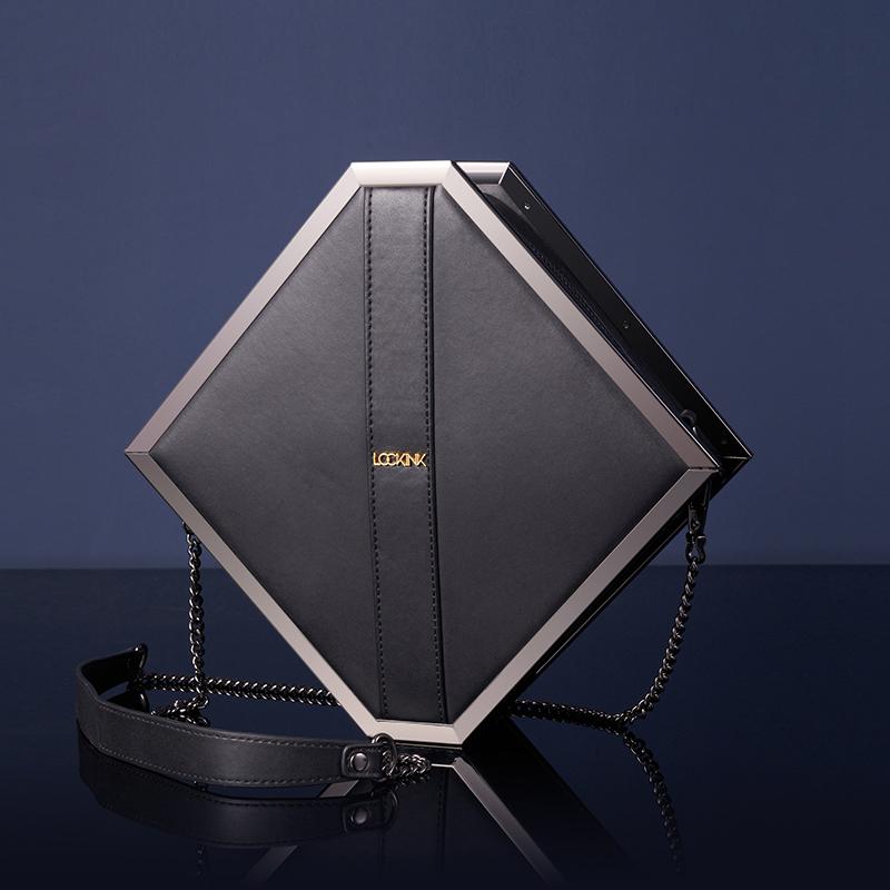 Lockink - Mysterious Square Kink Bag -Black 5