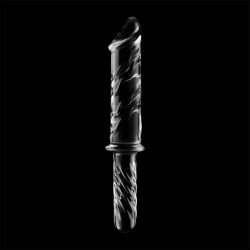 Nebula series by ibiza - model 24 dildo borosilicate glass clear 28.5 cm -o- 5 cm 6