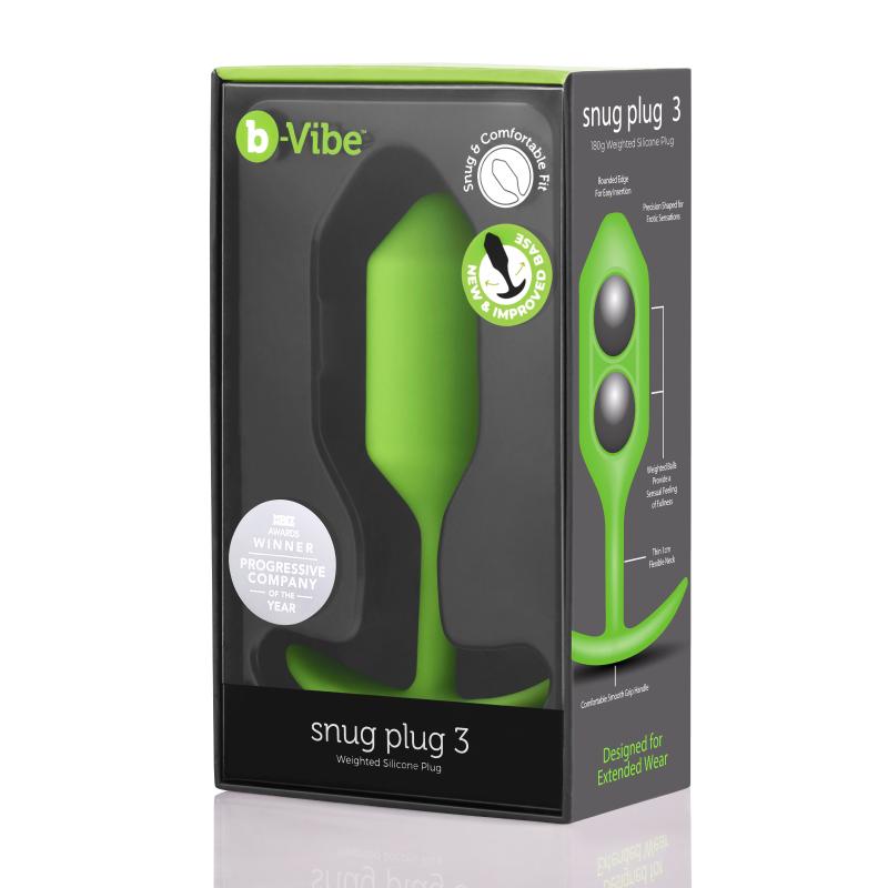 B-Vibe - Snug Plug 3 Lime 5